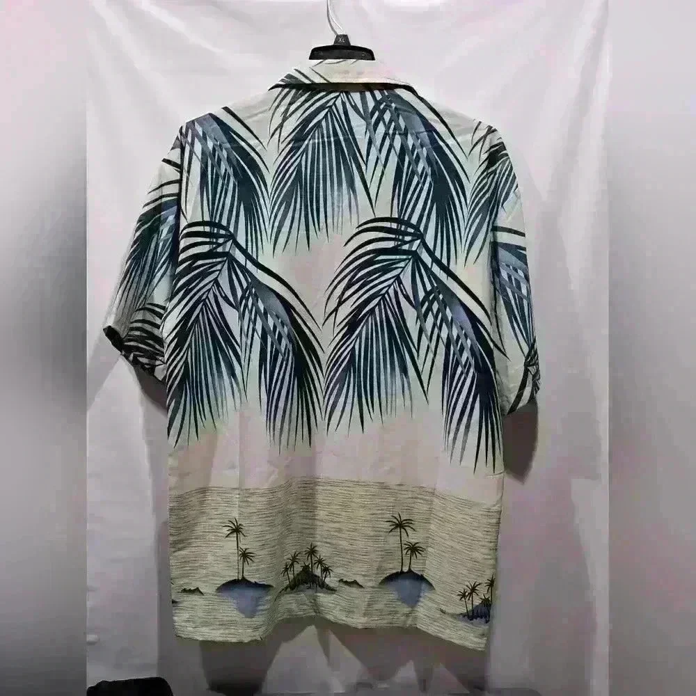 Oscar misa Hawaiian button up shirt gently used size XL - Picture 2 of 5